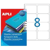 APLI Weerbestendige etiketten, 99,1 x 67,7 mm, transparant