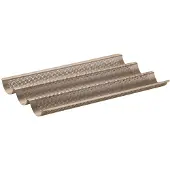 Zenker Baguettevorm 3 holtes 38 x 27 cm Mojave Gold