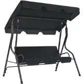 vidaXL Schommelbank 170x110x153 cm antraciet