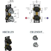 Hotbath HBCB129 inbouwdeel