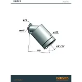 Hotbath Cobber CB470 Beam hoofddouche met 3 standen geborsteld nikkel