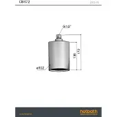 Hotbath Cobber CB472 Beam hoofddouche velvet verouderd ijzer