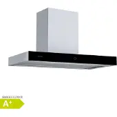 Klarstein SmartEdge Afzuigkap - 90 cm wandkap, Wifi- & touch-bediening, 530 m³/u luchtstroom, A+ energie-efficiëntie, LED-verlichting, Fluisterstil 34 dB, Roestvrij staal