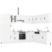 vidaXL 14-delig keukenkastenset Lucca, wit, houtvezel