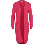 Vila Gebreid vest 'VIRil' donkerroze