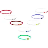 Trixie lichtgevende halsband usb flash light oplaadbaar tpu multi 40x0,8 cm