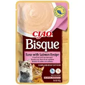 Inaba Ciao Bisque - Kattensnack - Tonijn & Zalm - Romige Traktatie - 24 x 40g