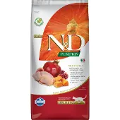 N&D Pumpkin Dog gesteriliseerd kattenvoer kwartel en pompoen 5 kg|Sterilized Cat Food Quail and Pumpkin 5 kg|nourriture stérilisée pour chats cailles et citrouille 5 kg