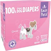 EASYPETS Hondenluiers Teef M/l 100 Stuks