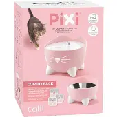 Catit Pixi Fountain Combo Kit - Kattendrinkbak - Pink Wit