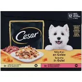 Cesar Maaltijdzakjes 12-pack in Gelei 12 x 100 gr