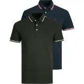 Jack & Jones Shirt 'JJEPaulos' navy / donkergroen / bloedrood / wit
