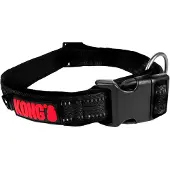 Kong halsband voor hond nylon zwart 35-50 cm