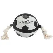 Beeztees Hondenspeelgoed Voetbal Met Touw Action D 19 Cm