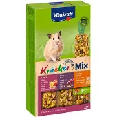 Vitakraft Hamster Kracker 3in1 Mulitvitamine/Honing/Fruit - Knaagdiersnack - 168 g