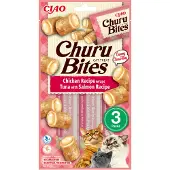 Inaba Ciao Churu Bites kip met tonijn en zalm kattensnack 36 x 10 g