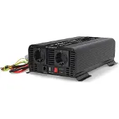Nedis Auto Omvormer 1000W – 24V / 230V – 2x Stopcontact + USB-A & USB-C – Zuivere Sinusgolf – Schroefaansluiting – Spanningsomvormer