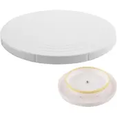 Orion - Draaibare Taartschaal - 27 cm - Wit - Antislip