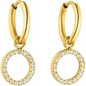Purelei Oorbellen 'Closed Glow' goud / transparant