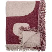 Bloomingville Olica plaid 130x160 cm Rood