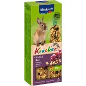 Vitakraft - Druif/noot-kracker dwergkonijn 2in1