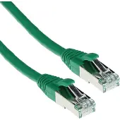 ACT Groene 15 meter LSZH SFTP CAT6A patchkabel snagless met RJ45 connectoren FB7715