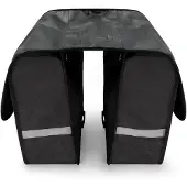Wozinsky - dubbele fietsendragertas - 28 L - zwart