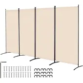 Vevor Room Divider 4 Panelen Scherm 3464 x 1840 x 520 mm