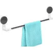Bathroom Solutions - RVS Handdoekhouder - Zuignappen - Klassiek Design - 60cm
