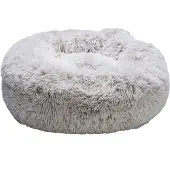 Beeztees Siba - Orthopedische Hondenmand - Donut Hondenmand - Fluffy - Beige - 60x60x25 cm
