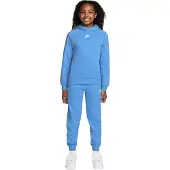 Nike Sportswear Club Fleece Trainingspak Hooded Kids Lichtblauw Wit