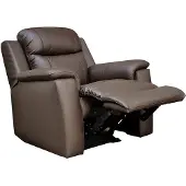 Vente-unique Relaxfauteuil EVASION van leer - bruin