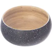 Orion - Bambuskom - 14 cm - Grijze Granietlook - Handgemaakt