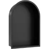 Wiesbaden Inbouwnis Ovaal Demis 30x45x10 cm Mat Zwart