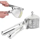 Orion - Aardappelstamper - Staal - 30x12x9,5 cm - Zilver