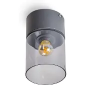 Eth Glazen Plafondlamp Sledge Glass Smoke Glas