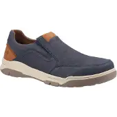 Hush puppies Leren herenschoenen Fletcher (Marine/Tan)
