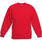Fruit Of The Loom Kinder Unisex Premium 70/30 Sweatshirt (Rood)