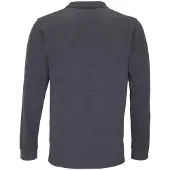 Sols Unisex Adult Planet Marl Pique Poloshirt met lange mouwen (Houtskool mergel)