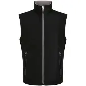Regatta Heren Ascender Softshell 2-laags bodywarmer (Zwart/Minaalgrijs)