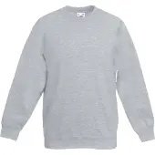 Fruit Of The Loom Kinderen Unisex Raglan mouwen Sweatshirt (Heather Grijs)