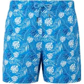 Regatta Heren Loras Leaf Seersucker Zwemshort (Elysium Blauw)