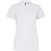 Asquith & Fox Dames/dames Performance Blend Poloshirt met korte mouwen (Wit)