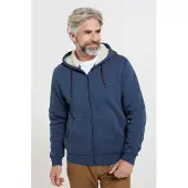 Mountain Warehouse Heren Dalton Borg gevoerde Full Zip Hoodie (Marine)