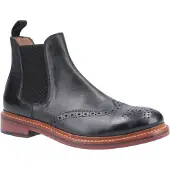 Cotswold Cotwold Mens Siddington Leder Elasticated Dress Boot (Zwart)