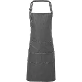 Premier Unisex Volwassenenschort met zakken (Grijze Denim)