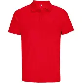 Sols Unisex Volwassen Pitcher Gerecycled Polyester Polo Shirt (Rood)