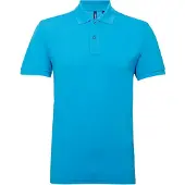 Asquith & Fox Heren Poloshirt met korte mouwen Prestatiemengsel (Turquoise)