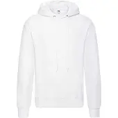 Fruit Of The Loom Heren Klassiek Heather Hooded Sweatshirt (Wit)