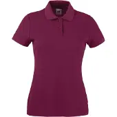Fruit Of The Loom Vrouwen Dames-Fit 65/35 Poloshirt Korte Mouwen (Bordeaux)